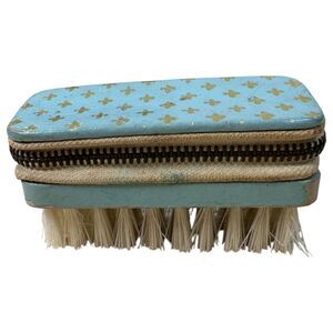 Vintage Sewing Nail Kit Leather Brush Made in Austria